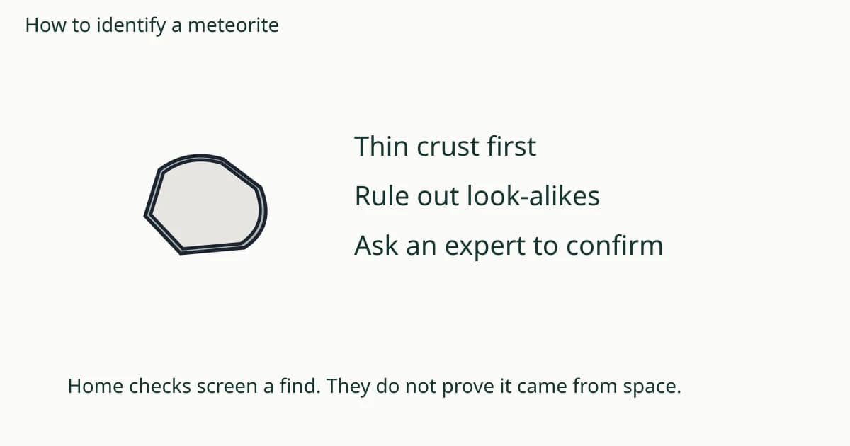 How to Identify a Meteorite: Checks You Can Do at Home